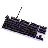 NZXT KB-1TKDE-WR teclado USB QWERTZ Alemán Blanco, Teclado para gaming blanco/Negro, Tenkeyless (sin zona numérica) (80 - 87%), USB, Interruptor mecánico, QWERTZ, LED, Blanco
