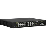 QNAP QSW-M2116P-2T2S switch Gestionado L2 2.5G Ethernet Energía sobre Ethernet (PoE) Negro, Interruptor/Conmutador Gestionado, L2, 2.5G Ethernet, Bidireccional completo (Full duplex), Energía sobre Ethernet (PoE), Montaje en rack