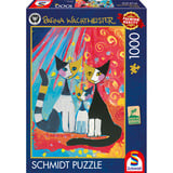 Schmidt Spiele Rosina Wachtmeister: Familia de gatos feliz, Puzzle 