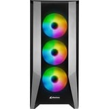 Sharkoon ELITE SHARK TG7M RGB Negro, Cajas de torre negro, PC, Negro, ATX, EATX, micro ATX, Mini-ITX, Juego, Multi, Ventiladores de la caja