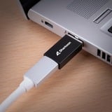 Sharkoon USB 3.2 Gen 1 OfficePal, USB-A > USB-C / USB-C > USB-A, Adaptador negro