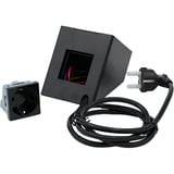 Shelly Adaptador de enchufe para soporte negro