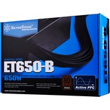 SilverStone SST-ET650-B v1.4 650W, Fuente de alimentación de PC negro