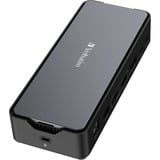 Verbatim CDS-15SSD Alámbrico USB 3.2 Gen 1 (3.1 Gen 1) Type-C Negro, Gris, Estación de acoplamiento aluminio/Negro, Alámbrico, USB 3.2 Gen 1 (3.1 Gen 1) Type-C, 100 W, 3,5 mm, 1000 Mbit/s, Negro, Gris