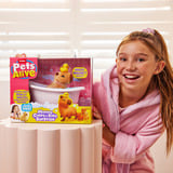 ZURU Pets Alive - Mommy Capybara and Baby Surprise, Muñecos Pets Alive Mommy Cappy & Baby Surprise, Capibara de juguete, 3 año(s), Interactivo, Sonoro