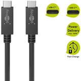 goobay 49252 cable USB 0,5 m USB 3.2 Gen 2 (3.1 Gen 2) USB C Negro negro, 0,5 m, USB C, USB C, USB 3.2 Gen 2 (3.1 Gen 2), Negro