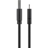 goobay 63523 cable de conector Lightning 1 m Negro negro, 1 m, Lightning, USB A, Macho, Macho, Negro