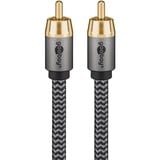 goobay Cable Mono Cinch Plus negro/Plateado