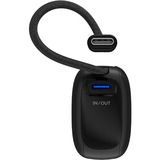 goobay Powerbank 5.000 mAh, cable USB-C integrado 13 cm, 20 vatios, Banco de potencia negro