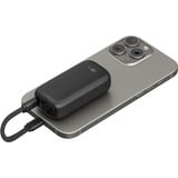 goobay Powerbank 5.000 mAh, cable USB-C integrado 13 cm, 20 vatios, Banco de potencia negro