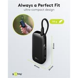 goobay Powerbank 5.000 mAh, cable USB-C integrado 13 cm, 20 vatios, Banco de potencia negro