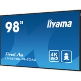 iiyama LH9875UHS-B2AG, Pantalla de gran formato negro (mate)