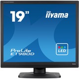 iiyama ProLite E1980D-B1 LED display 48,3 cm (19") 1280 x 1024 Pixeles XGA Negro, Monitor LED negro, 48,3 cm (19"), 1280 x 1024 Pixeles, XGA, LED, 5 ms, Negro