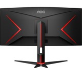 AOC CU34G2XE/BK, Monitor de gaming negro (mate)/Rojo