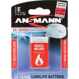 Ansmann 9V Lithium Batería de un solo uso Litio Batería de un solo uso, 9V, Litio, 9 V, 1 pieza(s), Gris, Rojo