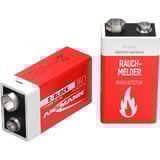 Ansmann 9V Lithium Batería de un solo uso Litio Batería de un solo uso, 9V, Litio, 9 V, 1 pieza(s), Gris, Rojo