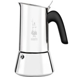 Bialetti Venus 0,3 L Negro, Acero inoxidable, Cafetera espresso plateado, 0,3 L, Negro, Acero inoxidable, 6 tazas, Acero inoxidable, Venus Induction, CE