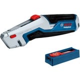 Bosch 1 600 A02 7M5 cúter Azul Navaja de afeitar, Cuchillo para moquetas azul/Gris, 6,3 cm, 1,9 cm, 11 pieza(s)