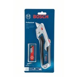 Bosch 1 600 A02 7M5 cúter Azul Navaja de afeitar, Cuchillo para moquetas azul/Gris, 6,3 cm, 1,9 cm, 11 pieza(s)