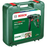 Bosch Martillo perforador PBH 2100 RE + juego de accesorios de 4 piezas verde/Negro