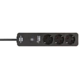 Brennenstuhl Regleta Connect Ecolor WLAN 3 tomas blanco/Negro