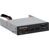 CRD-908H lector de tarjeta USB 3.2 Gen 1 (3.1 Gen 1) Interno Negro, Lector de tarjetas