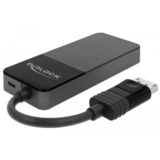 DeLOCK 87770 divisor de video DisplayPort 3x HDMI, Splitter HDMI negro, DisplayPort, 3x HDMI, 3840 x 2160 Pixeles, Negro, De plástico, 1.4/2.2