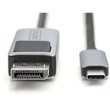 Digitus DB-300334-010-S, Cable negro/Gris
