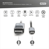 Digitus DB-300334-010-S, Cable negro/Gris