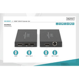 Digitus DS-55507, Alargador de HDMI negro