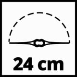 EINHELL 3411104 desbrozadora/bordeadora 24 cm Batería Negro, Rojo, Cortabordes rojo/Negro, Cortabordes, 24 cm, Hoja, Empuñadura en D, Plástico, 8500 RPM