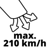 EINHELL 3433625, VENTURRO 18/210, Aspirador/soplador rojo/Negro