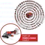 EINHELL 4326647, AXXIO 18/125, Amoladora angular rojo/Negro