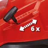 EINHELL GE-CM 36/41 Li - Solo Cortacésped de empuje a gasolina Batería Negro, Rojo rojo/Negro, Cortacésped de empuje a gasolina, 41 cm, 2,5 cm, 7,5 cm, 50 L, 4 rueda(s)