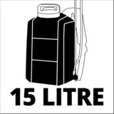 EINHELL GE-WS 18/150 Li-Solo, Bomba & Pulverizador a presión gris/Rojo