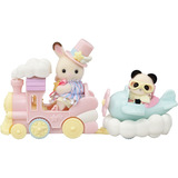 EPOCH Sylvanian Families - Set de juego parque de atracciones Viaje en tren, Juegos de construcción 