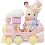 EPOCH Sylvanian Families - Set de juego parque de atracciones Viaje en tren, Juegos de construcción 