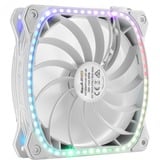 Enermax SquA RGB White Carcasa del ordenador Ventilador 12 cm Blanco blanco, Ventilador, 12 cm, 1500 RPM, 23 dB, 68,27 cfm, 115,99 m³/h