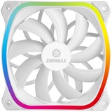 Enermax SquA RGB White Carcasa del ordenador Ventilador 12 cm Blanco blanco, Ventilador, 12 cm, 1500 RPM, 23 dB, 68,27 cfm, 115,99 m³/h