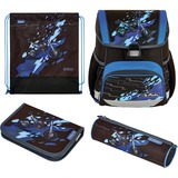 Herlitz Loop Plus CamouCross, Cartera de escuela negro/Azul