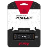 Kingston FURY 1000G FURY RENEGADE M.2 2280 NVMe SSD, Unidad de estado sólido negro, 1 TB, M.2, 7300 MB/s