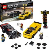 LEGO Speed Champions Dodge Challenger SRT Demon de 2018 y Dodge Charger R/T de 1970, Juegos de construcción 75893
