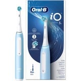 Procter & Gamble Braun iO Series 3N Adulto Cepillo dental vibratorio Azul claro, Blanco, Cepillo de dientes eléctrico azul, Adulto, Cepillo dental vibratorio, Cuidados diarios, Azul claro, Blanco, 2 min, Azul, Blanco