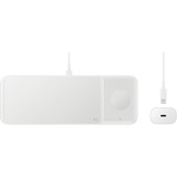 SAMSUNG Wireless Charger Trio Blanco Interior, Estación de carga blanco, Interior, USB, Cargador inalámbrico, Blanco