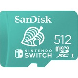 SanDisk SDSQXAO-512G-GNCZN memoria flash 512 GB MicroSDXC UHS-I, Tarjeta de memoria Menta, 512 GB, MicroSDXC, UHS-I, 100 MB/s, 90 MB/s, Verde