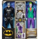 Spin Master DC Comics, Batman Adventures, conjunto de figuras de acción de Batman Adventures Batman vs The Joker, 2 figuras, 12 accesorios de armadura, juguete de superhéroes para niños y niñas de 30 cm, Muñecos DC Comics , Batman Adventures, conjunto de figuras de acción de Batman Adventures Batman vs The Joker, 2 figuras, 12 accesorios de armadura, juguete de superhéroes para niños y niñas de 30 cm, 4 año(s), Multicolor