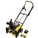Stanley Sopladora de nieve a batería (SCSNP460R2-QW), 36 Voltios (2x18V), Soplador de nieve negro/Amarillo