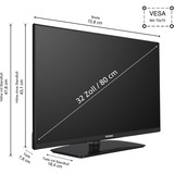 Telefunken XF32VP750M, Televisor LED negro