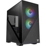 Thermaltake Divider 170 TG ARGB Midi Tower Negro, Cajas de torre negro, Midi Tower, PC, Negro, micro ATX, Mini-ITX, SPCC, Vidrio templado, Multi