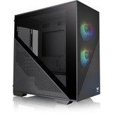 Thermaltake Divider 170 TG ARGB Midi Tower Negro, Cajas de torre negro, Midi Tower, PC, Negro, micro ATX, Mini-ITX, SPCC, Vidrio templado, Multi